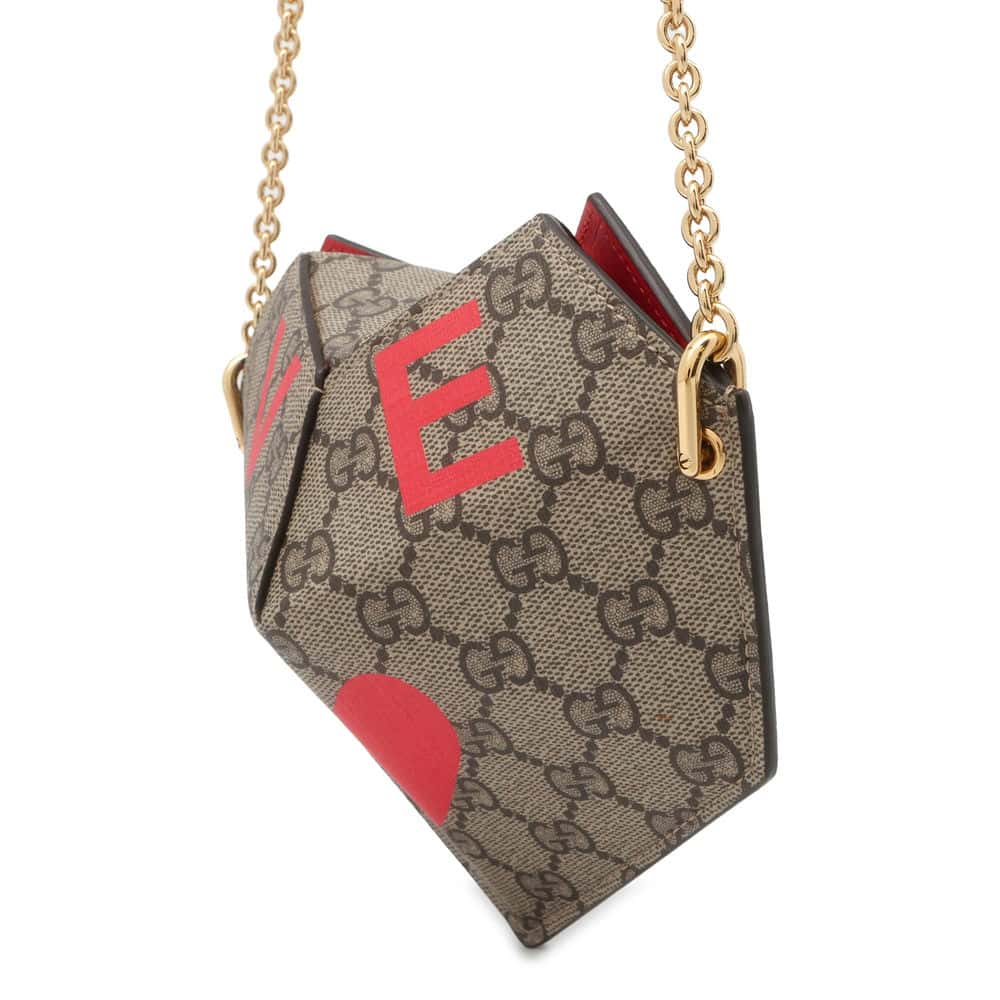 Gucci Chain Canvas Shoulder Bag