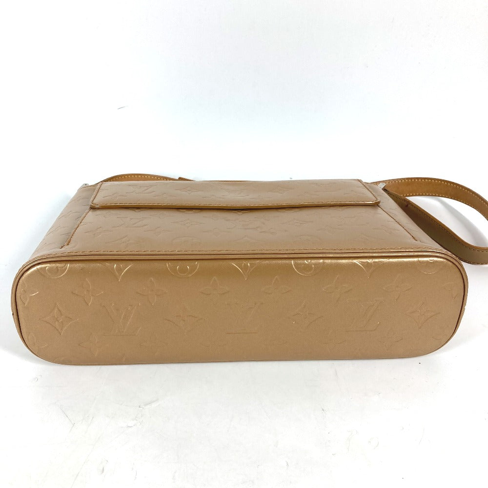 LOUIS VUITTON Shoulder Bag Monogram mat leather gold Monogram mat Alston Women