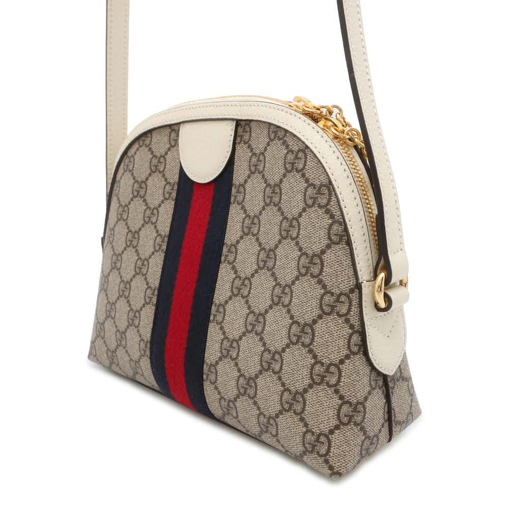 Gucci Leather Canvas Shoulder Bag