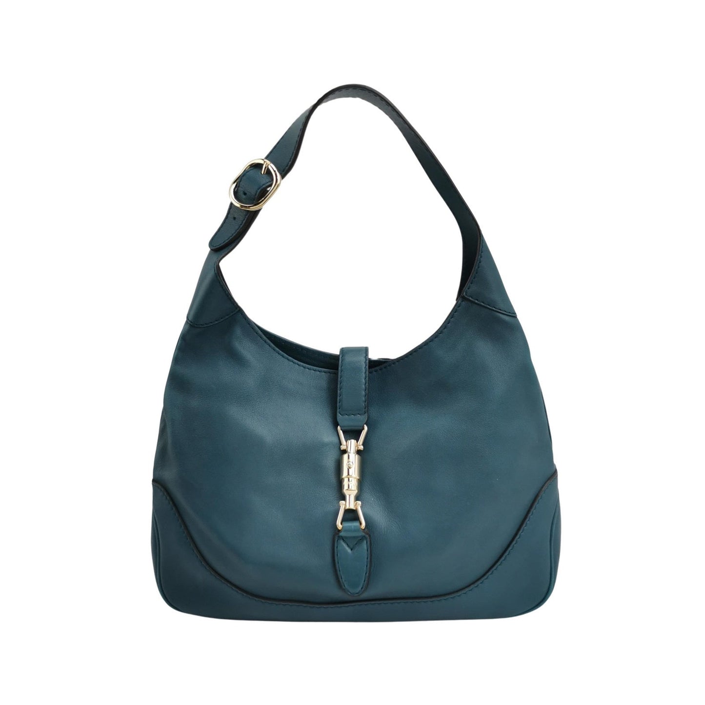Gucci Jackie 1961 Soft Navy Leather Bag Medium