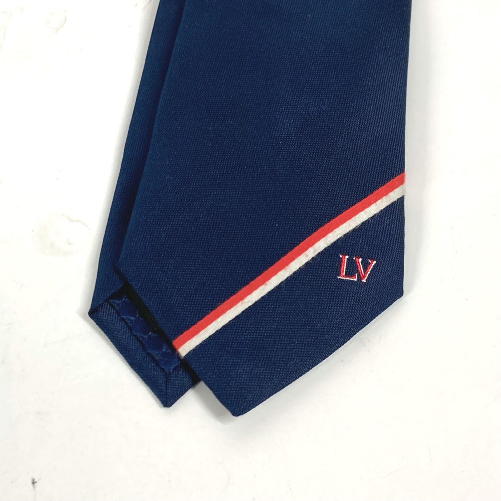  LOUIS VUITTON handkerchief Silk, Cotton Navy Accessories Pochette LV Ruban mens