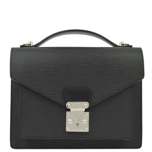 Louis Vuitton 2007 Black Epi Monceau 28 M52792