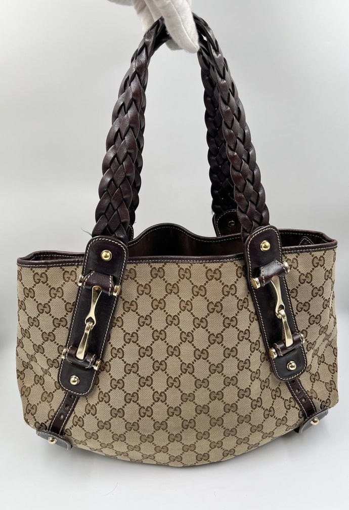 Gucci Leather Canvas Tote Style 29
