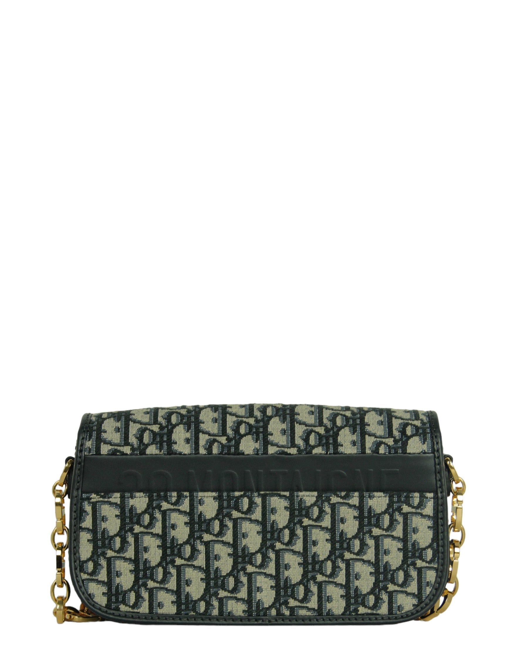 Christian Dior Blue Oblique Jacquard Monogram 30 Montaigne Avenue Bag
