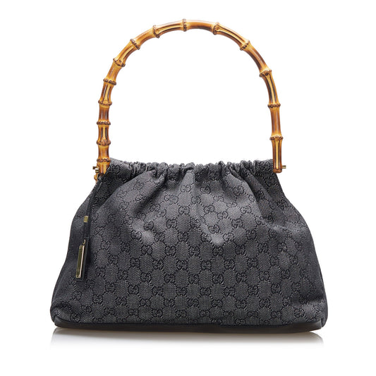 Gucci Canvas Top Handle Handbag