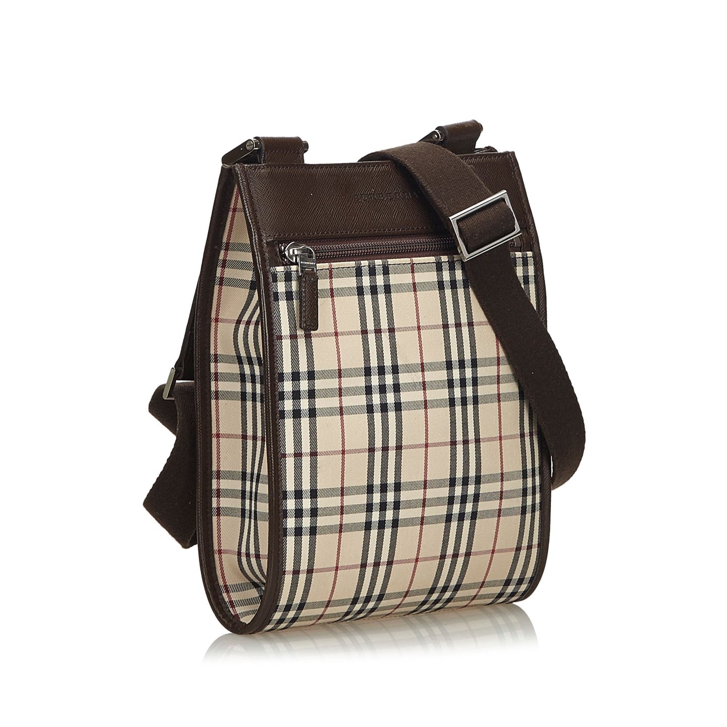 Burberry Brown Ho Check Canvas Crossbody Bag United Kingdom