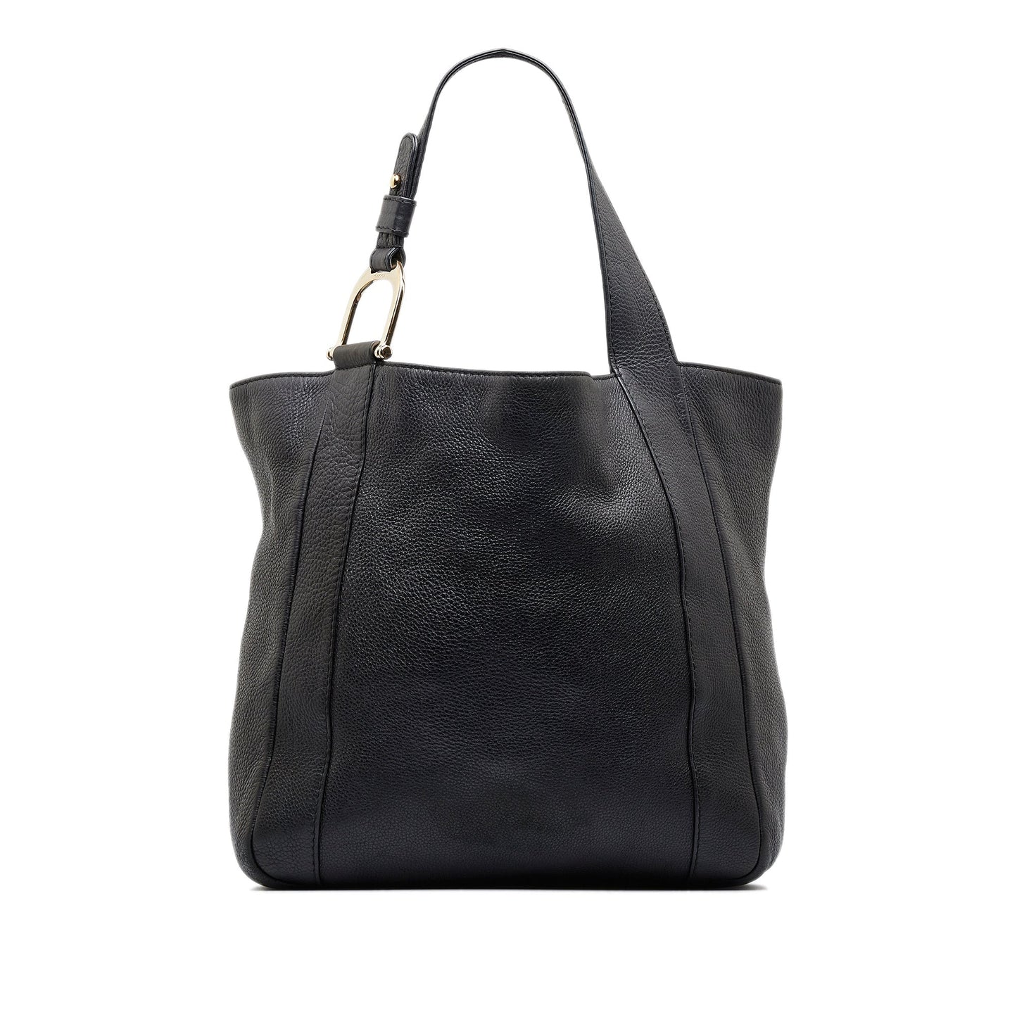 Gucci Black Leather Tote Style 14