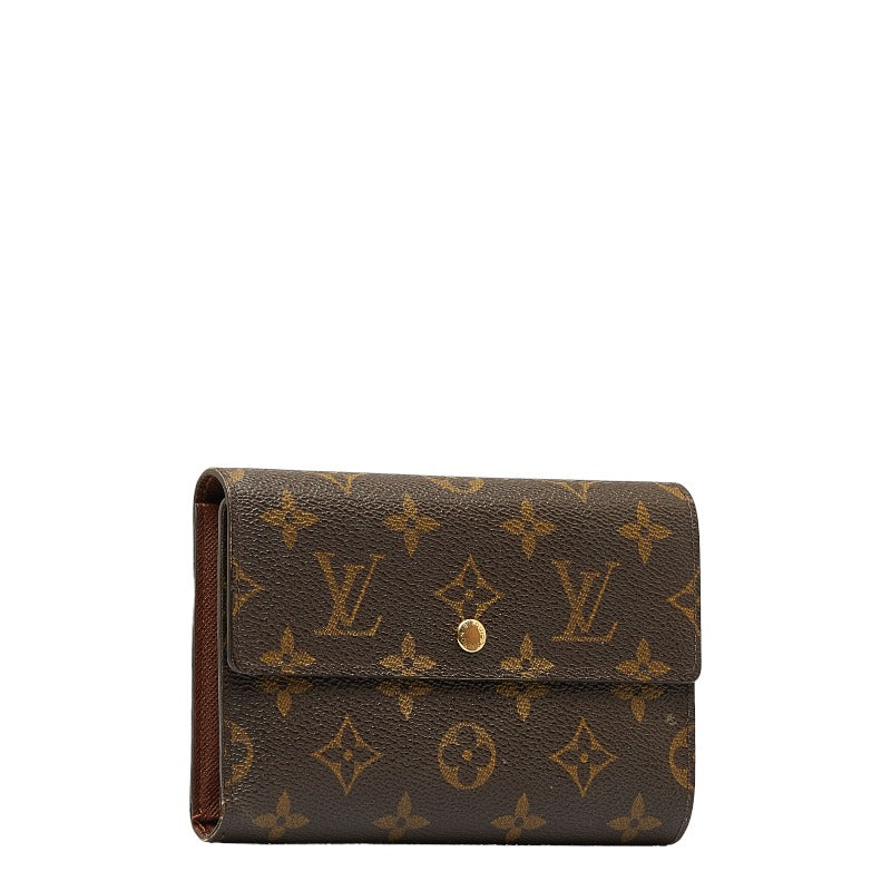 Louis Vuitton Monogram Portraits M61202 Brown PVC Leather Louis Vuitton Long Wallet