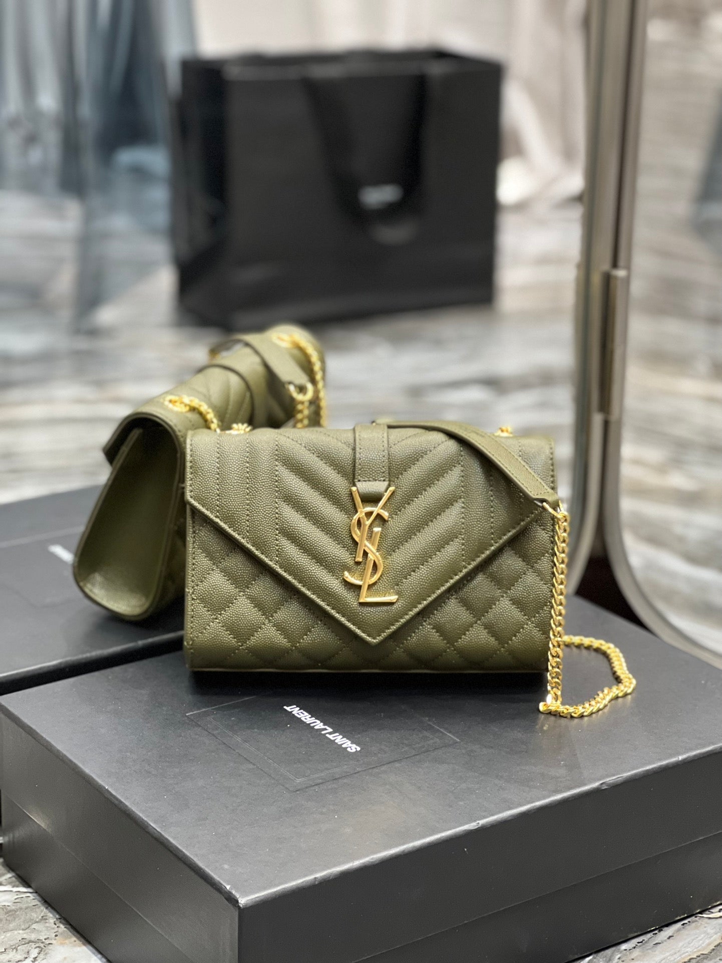 Yves Saint Laurent Small Bag In Mix Matelasse