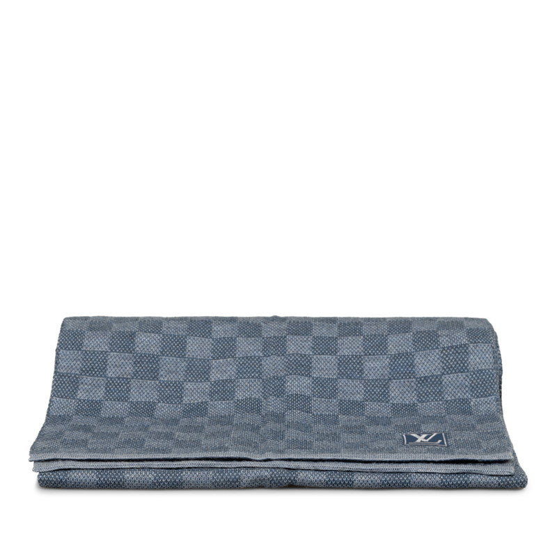 Louis vuitton Damière M70929 Maffler Wool Blue Naivie Men's Eve