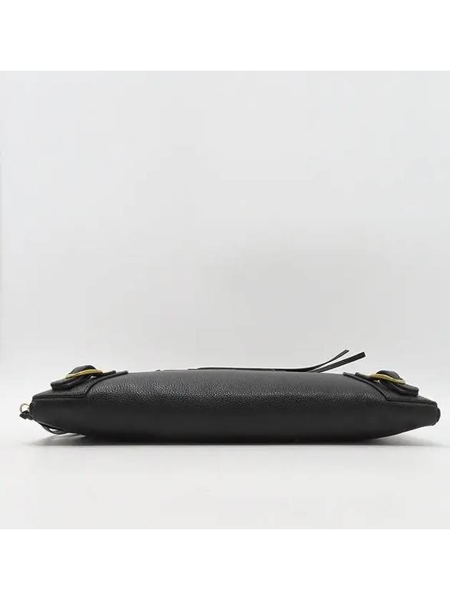 Luxury Balenciaga Trending 2026 652490 Black Grain Calfskin Neo Classic Clutch