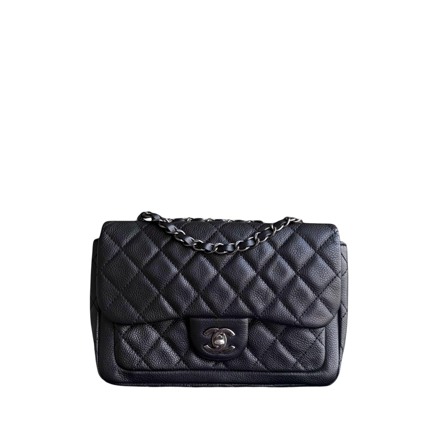 Chanel Seasonal Flap - 24CM Caviar Black Silver Hardware Series 18