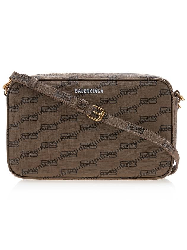 Luxury Balenciaga Trending 2026 Monogram Logo Camera Cross Bag Beige