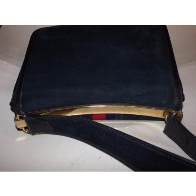 Gucci Envelope Saddle Leather Shoulder Bag