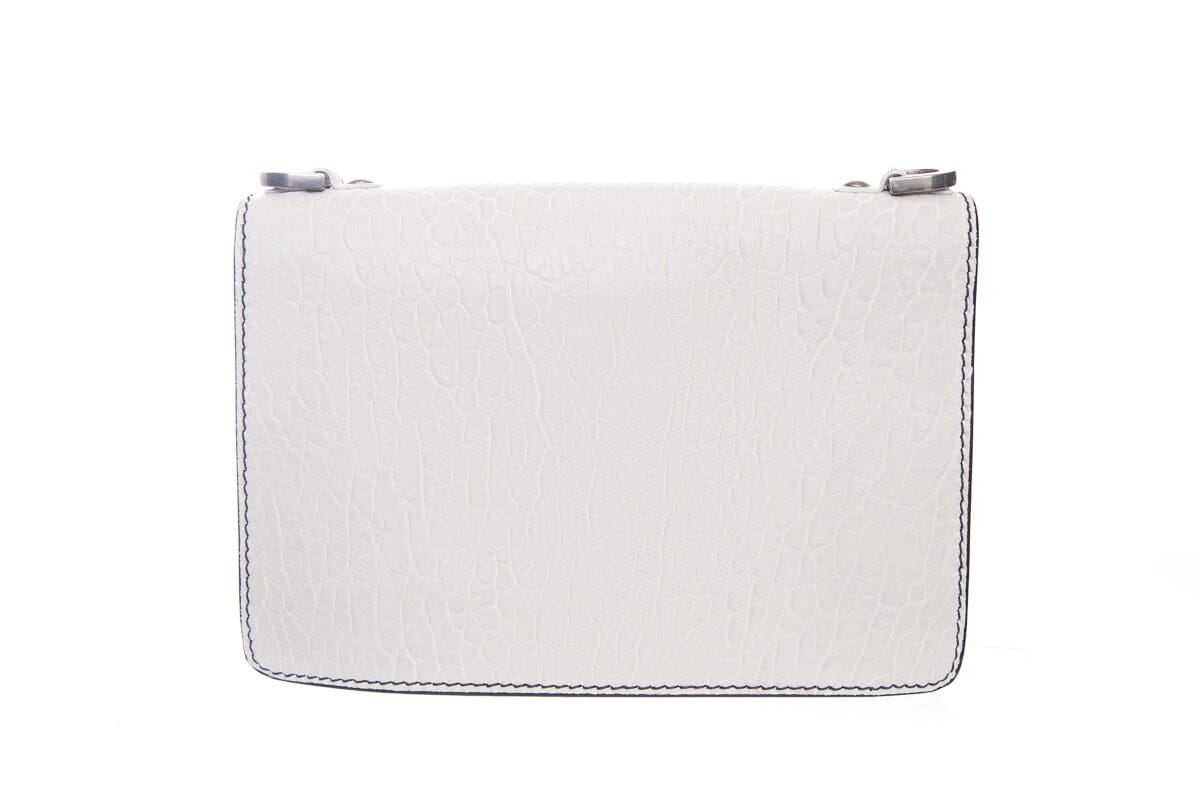 Dior White Calfskin Leather J'Adior Mosaic Handbag