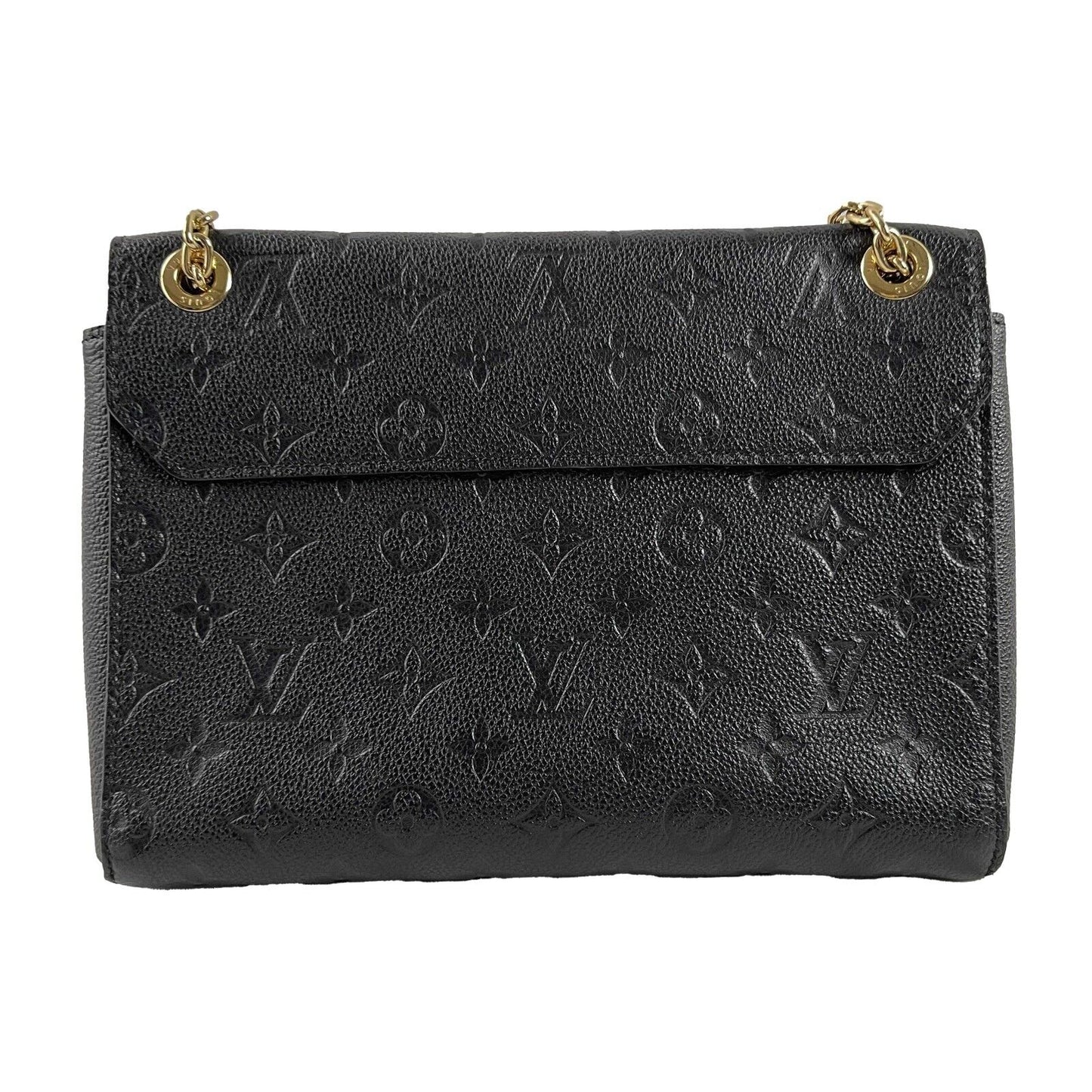 LOUIS VUITTON Monogram Empreinte Vavin PM Black Handbag