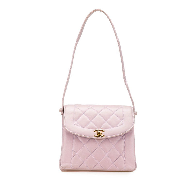 Chanel Diana Matelasse Lambskin Shoulder Bag