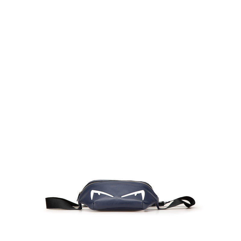 Fendi Triplette Leather Python 2way Clutch Bag