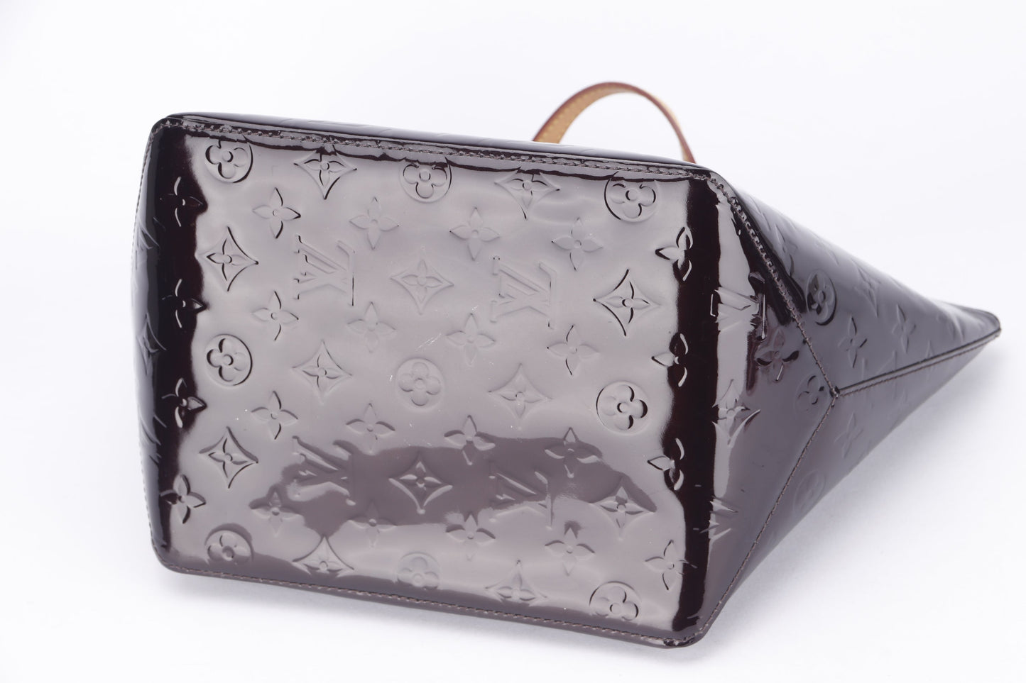 LOUIS VUITTON BELLEVUE TOTE BAG ( ), PM SIZE, AMARANTE MONOGRAM VERNIS, WITH DUST COVER