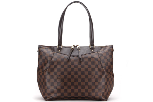 LOUIS VUITTON WESTMINSTER ( ) GM SIZE DAMIER EBÈNE, WITH DUST COVER Handbag