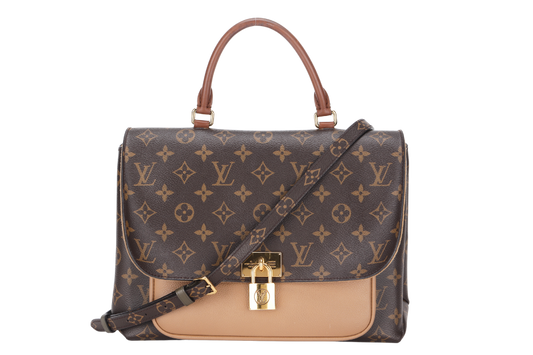 LOUIS VUITTON MARIGNAN MESSENGER BAG ( ) MONOGRAM CANVAS GOLD HARDWARE, WITH STRAP, NO DUST COVER