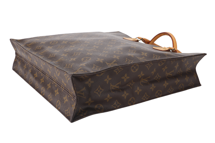 LOUIS VUITTON SAC PLAT TOTE HAND ( ) MONOGRAM BROWN GOLD HARDWARE NO DUST COVER