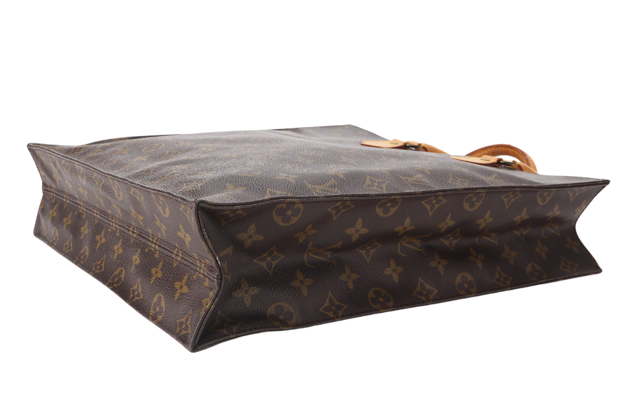 LOUIS VUITTON SAC PLAT TOTE HAND ( ) MONOGRAM BROWN GOLD HARDWARE NO DUST COVER