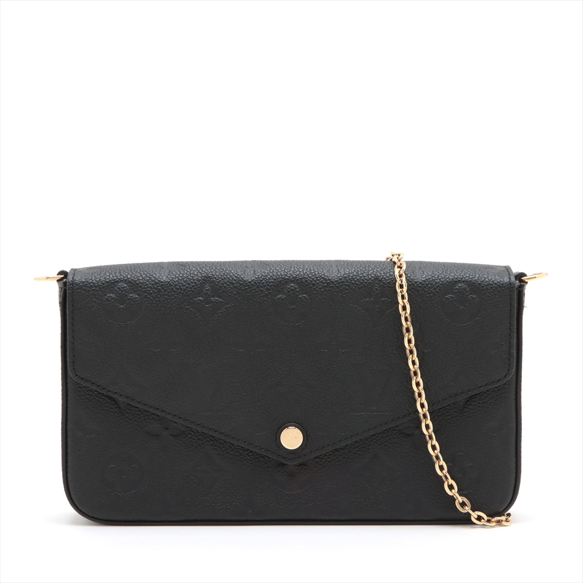 Louis Vuitton Noir Monogram Empreinte Leather Felicie Pochette Clearance Sale
