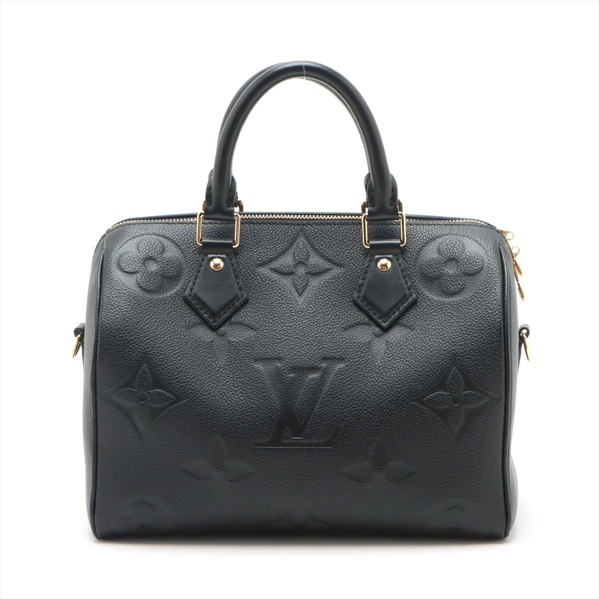 Louis Vuitton Noir Monogram Empreinte Leather Speedy bandouliere 25 Clearance Sale