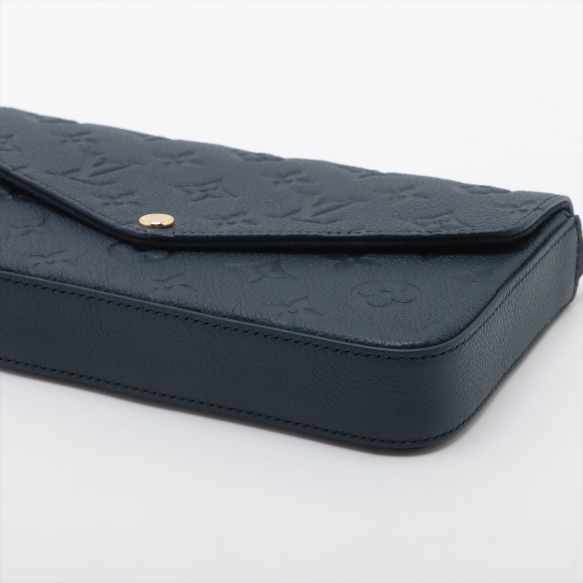 Louis Vuitton Navy Monogram Empreinte Leather Felicie Pochette Clearance Sale