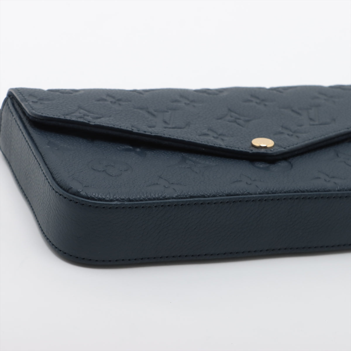 Louis Vuitton Navy Monogram Empreinte Leather Felicie Pochette Clearance Sale