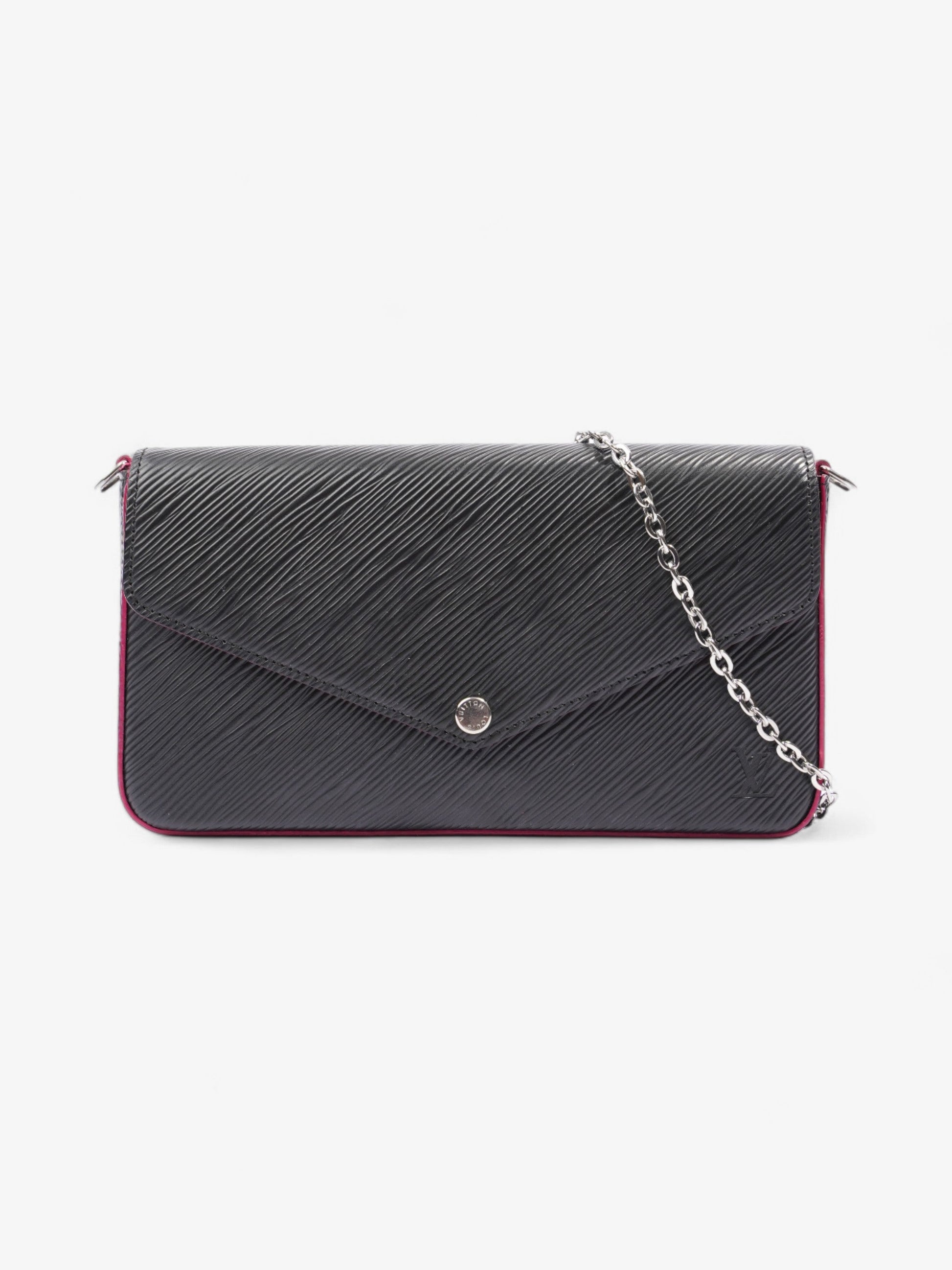 Louis Vuitton Pochette Felicie Black Epi Leather