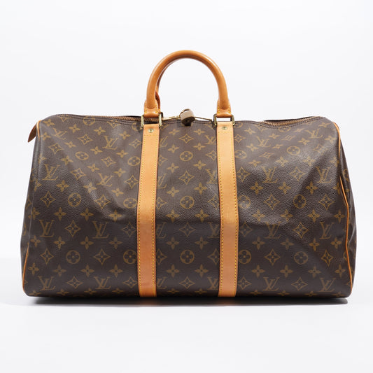 Louis Vuitton Keepall 45 Monogram Monogram Coated Canvas 45