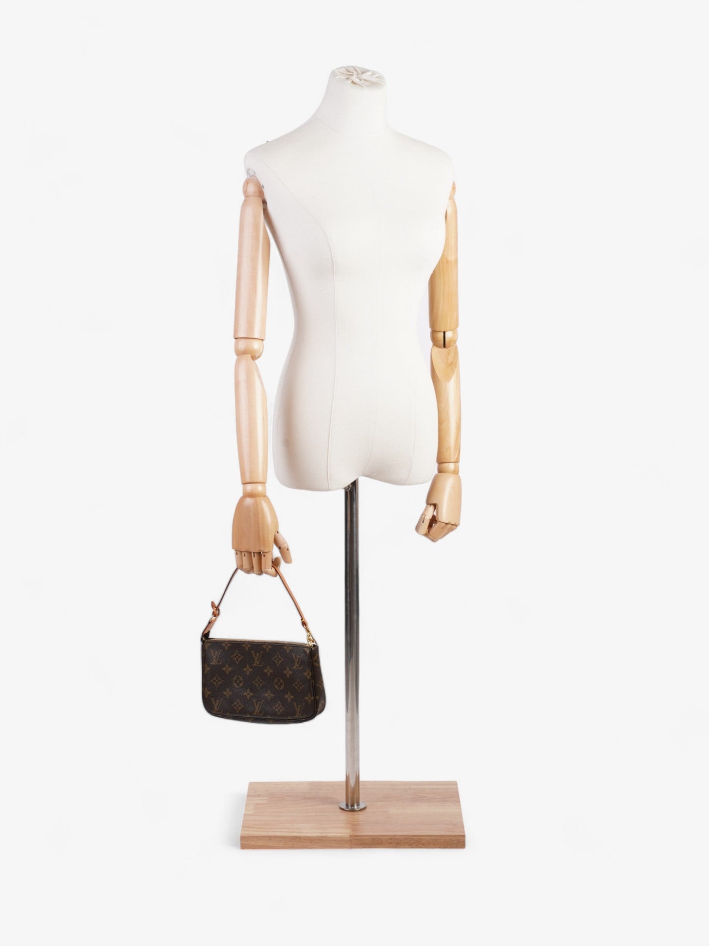  Louis Vuitton Mini Pochette Monogram Coated Canvas N/A
