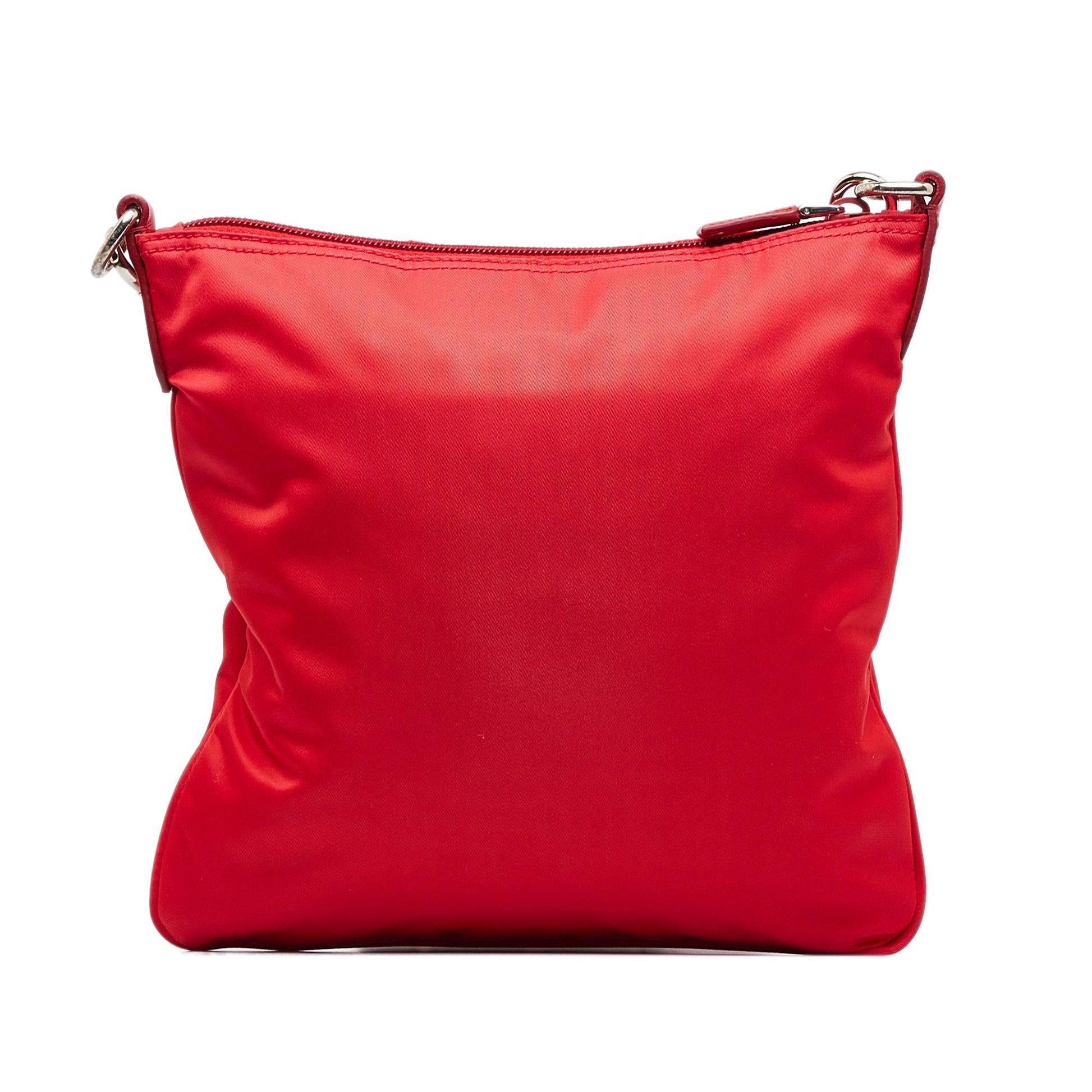 Prada Tessuto Red Nylon Canvas Luxury Handbag