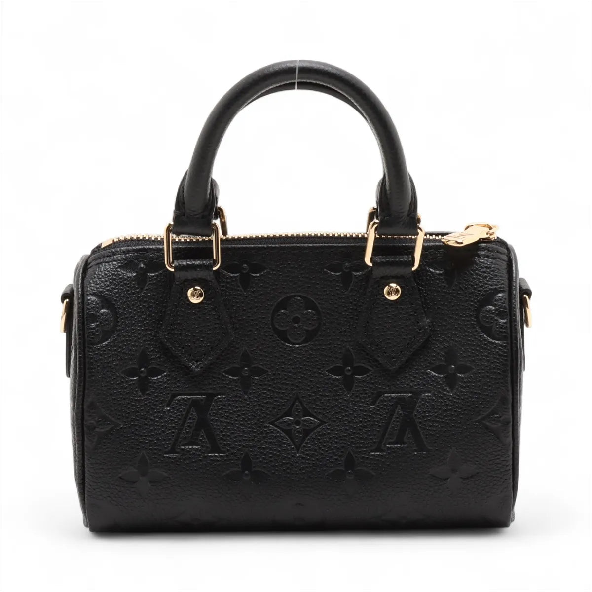 Louis Vuitton Noir Monogram Empreinte Leather Nano Speedy Clearance Sale