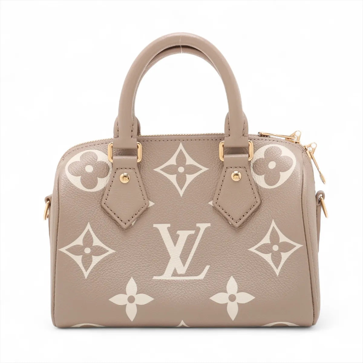 Louis Vuitton Creme BiColour Monogram Empreinte Leather Speedy 20 Clearance Sale