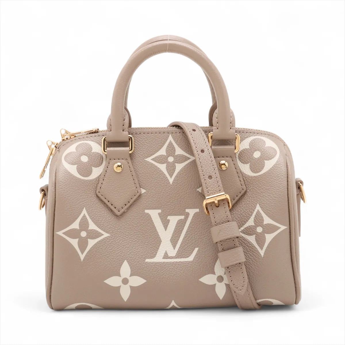 Louis Vuitton Creme BiColour Monogram Empreinte Leather Speedy 20 Clearance Sale