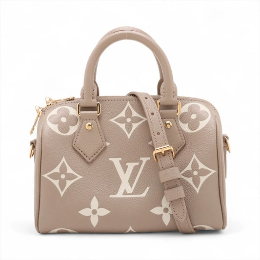 Louis Vuitton Creme BiColour Monogram Empreinte Leather Speedy 20 Clearance Sale
