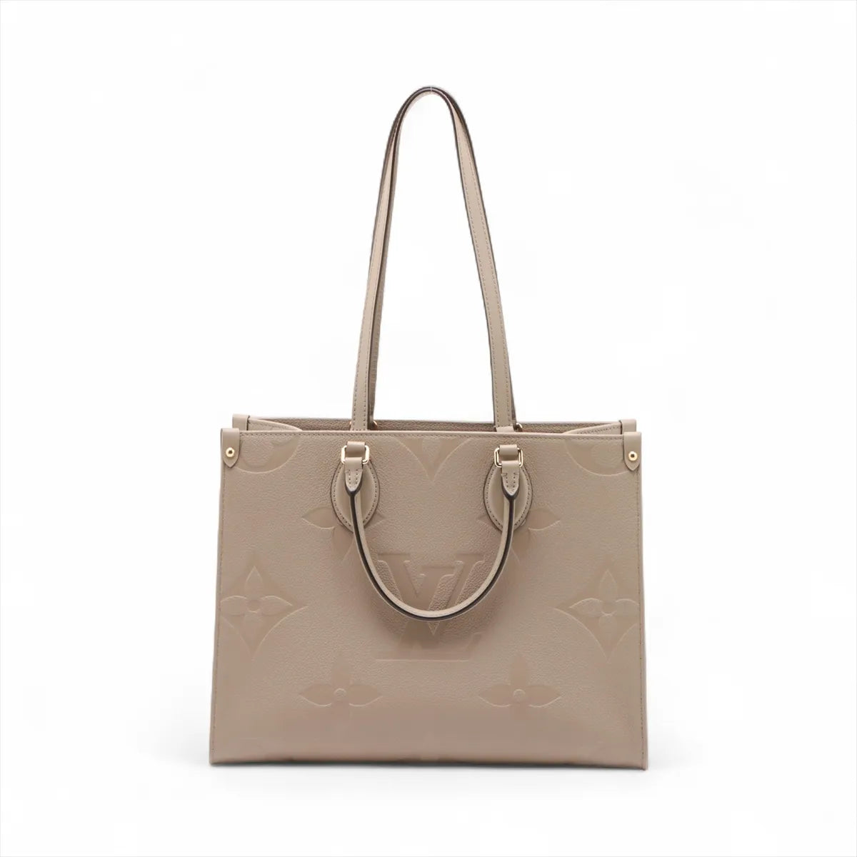 Louis Vuitton Beige Monogram Empreinte Leather OnTheGo MM Clearance Sale