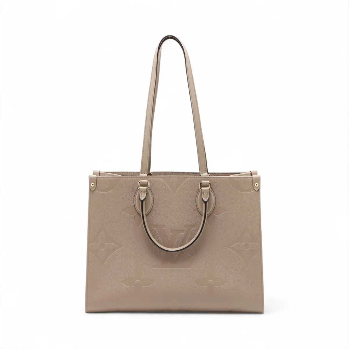Louis Vuitton Beige Monogram Empreinte Leather OnTheGo MM Clearance Sale