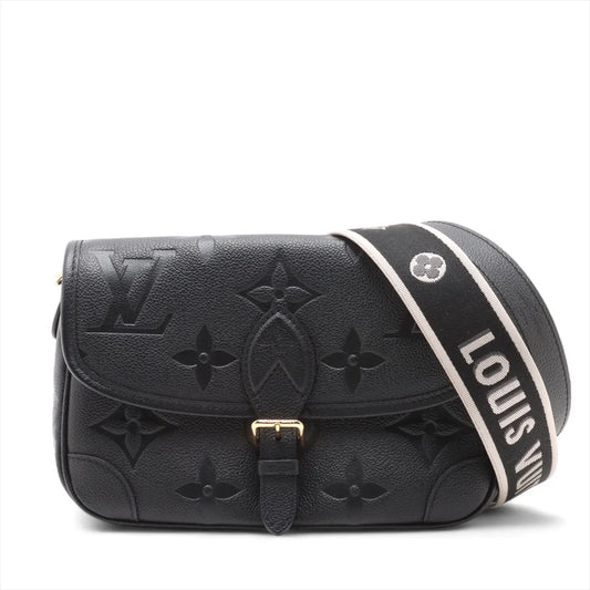 Louis Vuitton Black Monogram Empreinte Leather Diane Shoulder Bag Clearance Sale