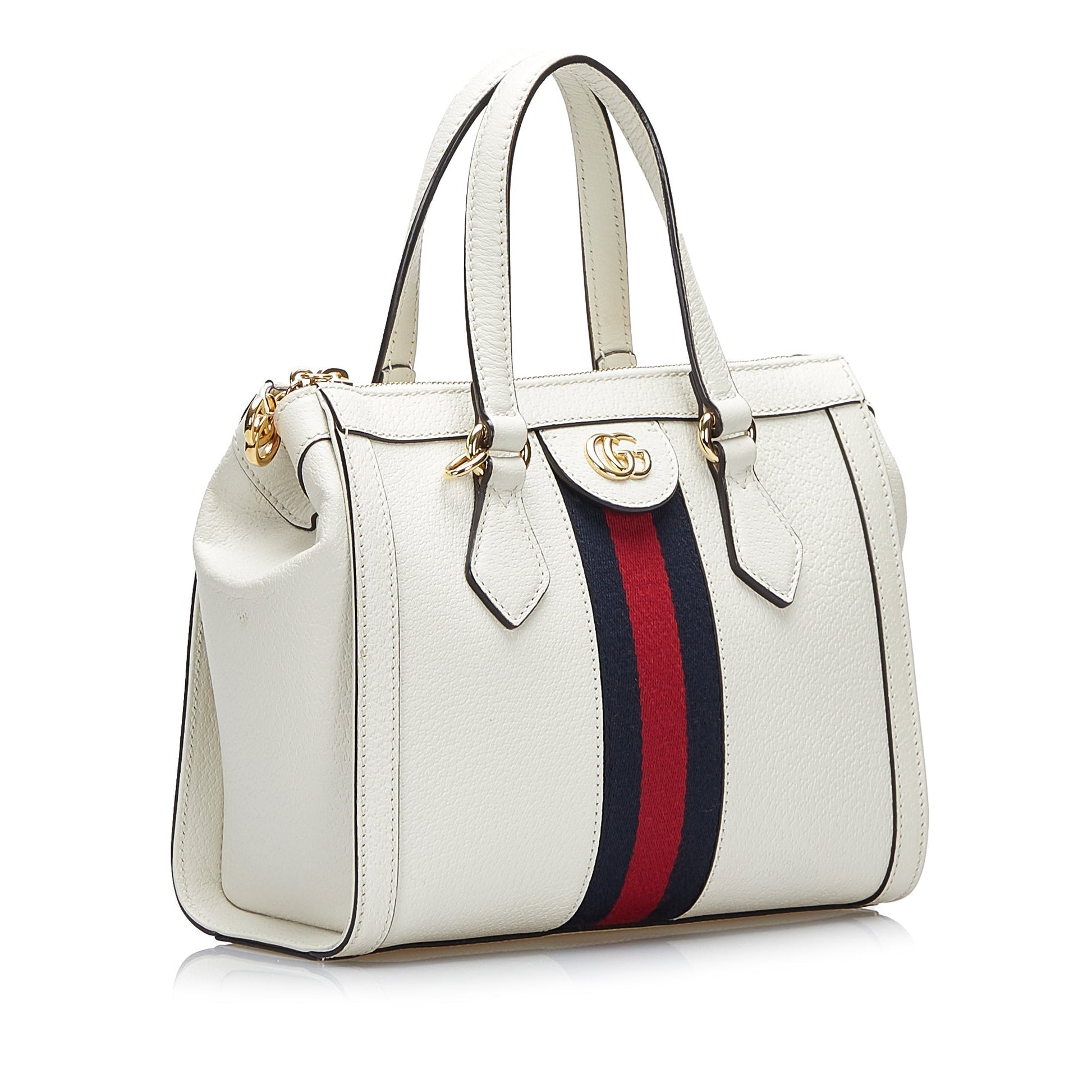 Gucci Ophidia White Leather Crossbody