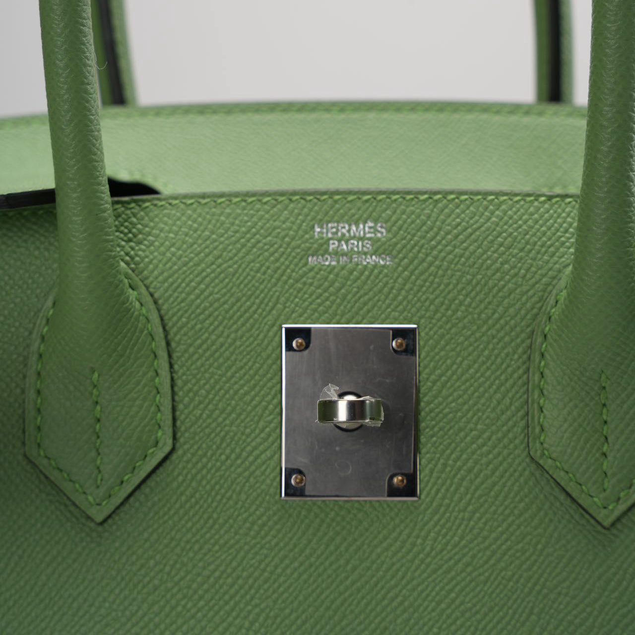 Hermes Birkin 30cm Sellier Bag In Vert Avocado Green Epsom Leather With Palladium Hardware