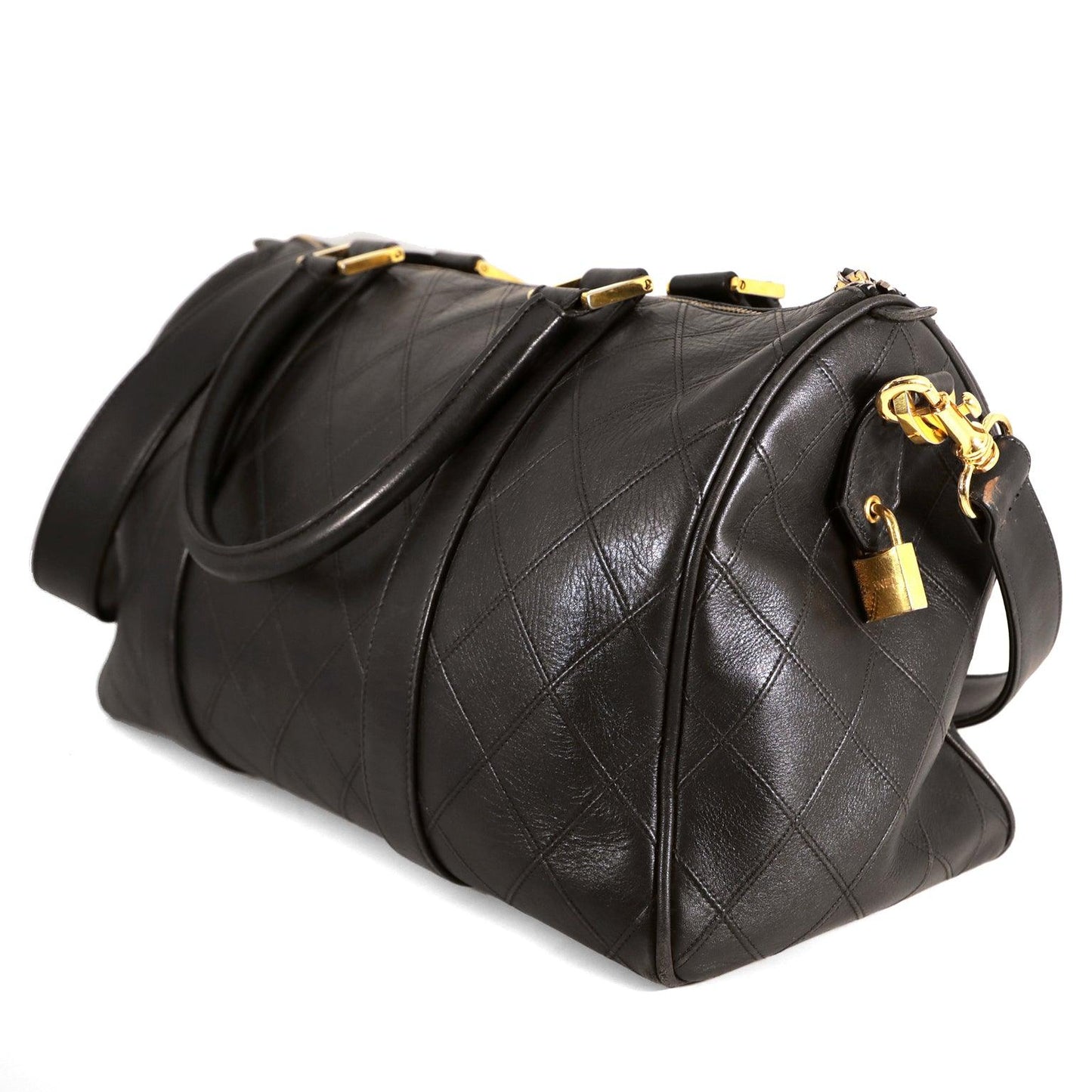 Chanel Black Leather Speedy Bag