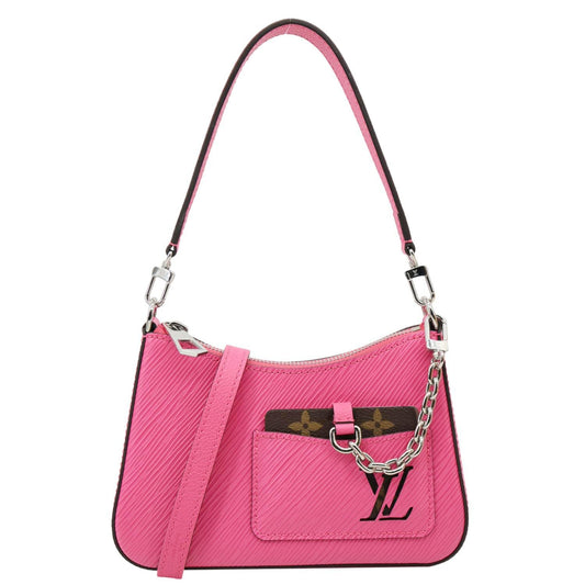 LOUIS VUITTON Marelle Epi Leather Shoulder Bag Pink