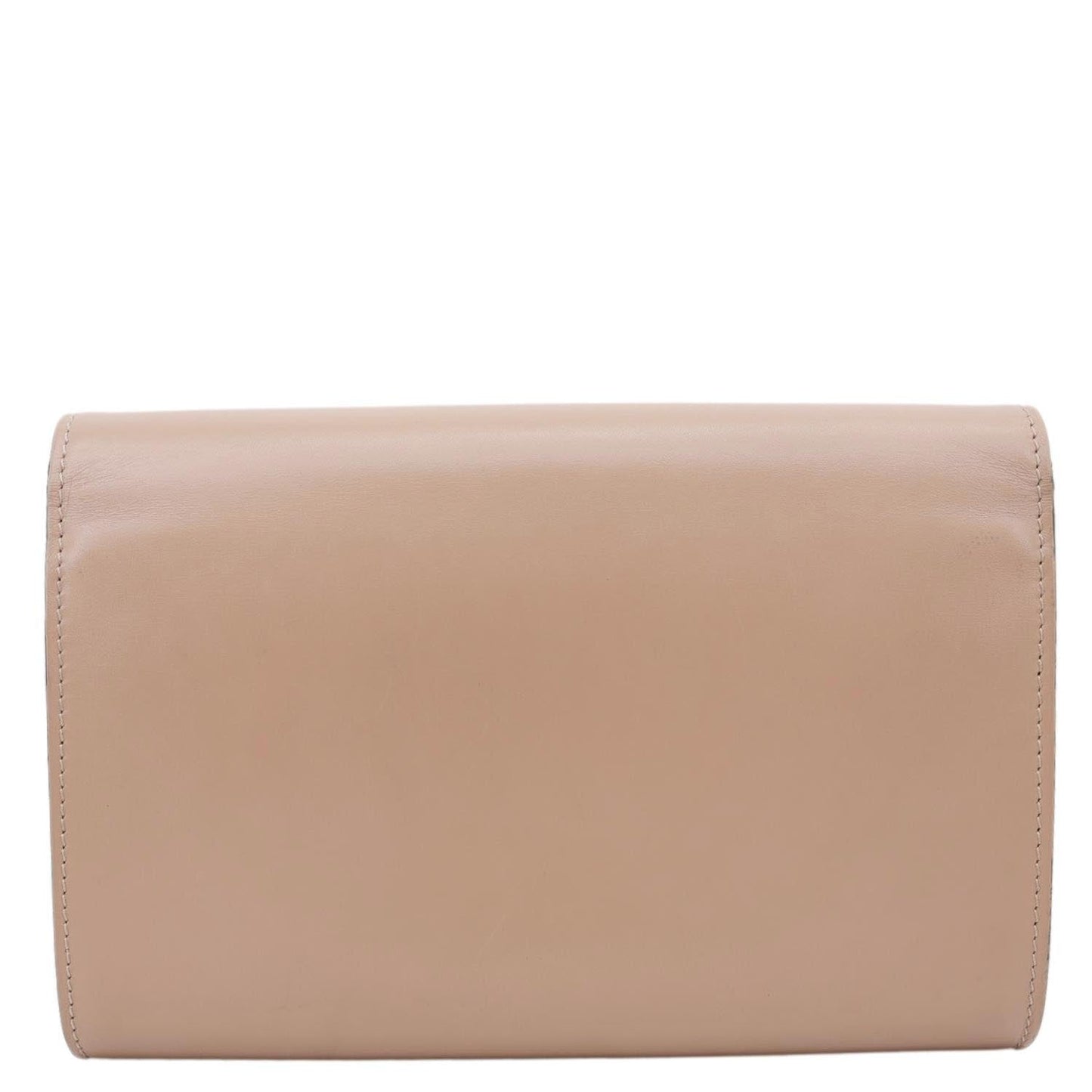 LOUIS VUITTON Chain Louise GM Studded Leather Shoulder Bag Beige