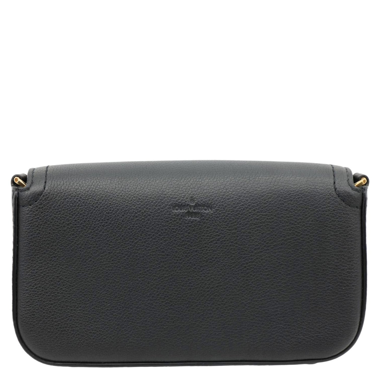 LOUIS VUITTON Lockme Tender Pochette Taurillon Leather Shoulder Bag Black