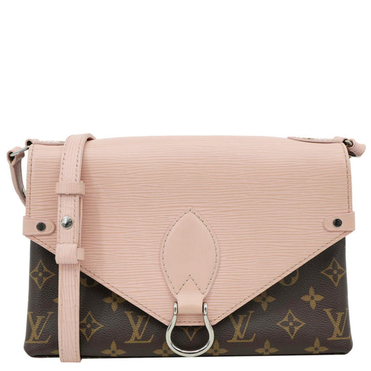 LOUIS VUITTON Saint Michel Monogram Epi Shoulder Bag Pink