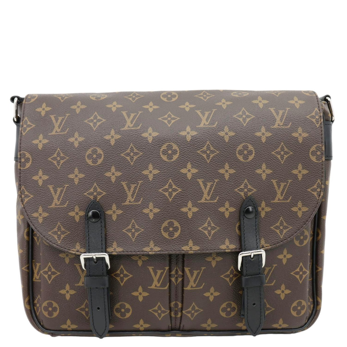 LOUIS VUITTON Christopher Monogram Macassar Messenger Bag Black